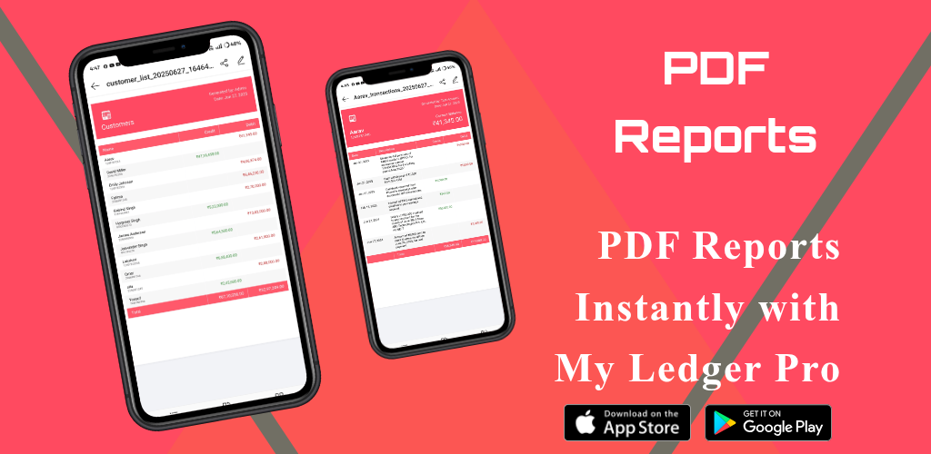 Generate Beautiful PDF Reports Instantly with My Ledger Pro