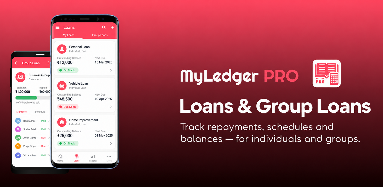 Introducing Loans and Group Loans in MyLedger Pro