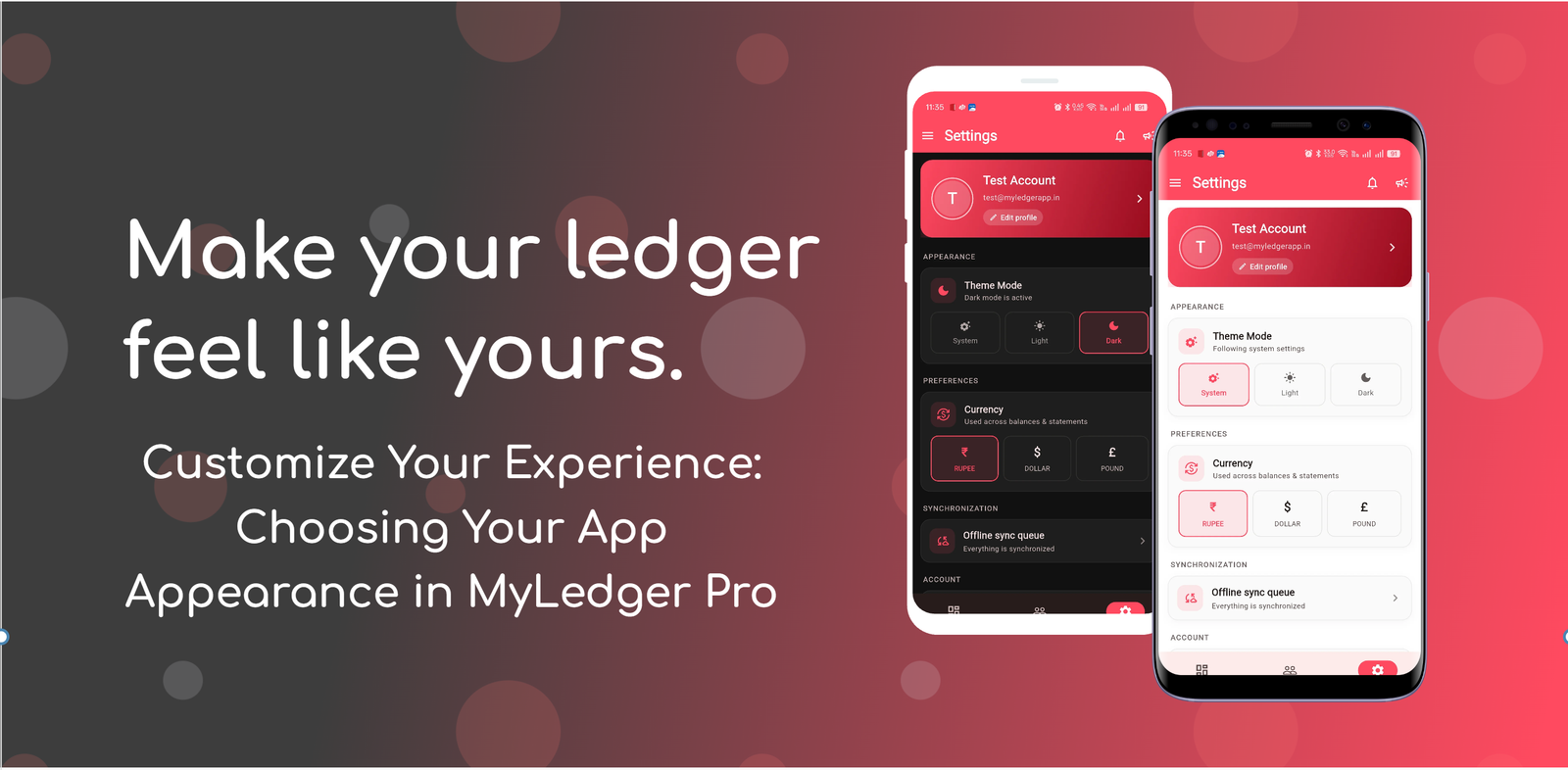 Customize Your Experience: Choosing Your App Appearance in MyLedger Pro